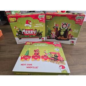 BrickCraft The Grinch Christmas Brick Building Sets Lot of 3